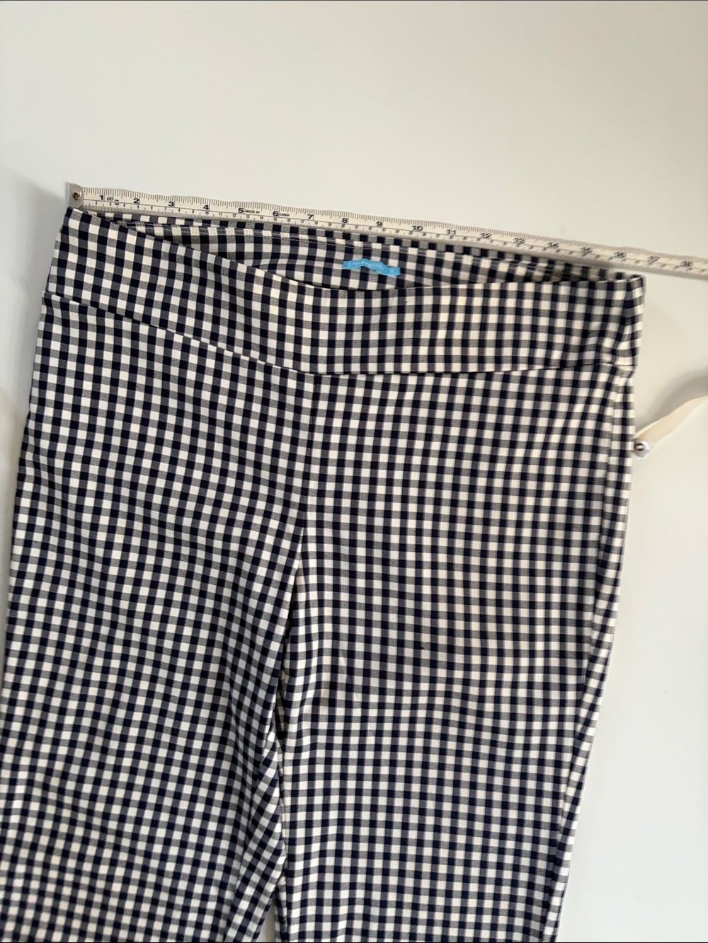 J McLaughlin Masie Ankle pants Size 12 Ginham Check - Picture 3 of 9